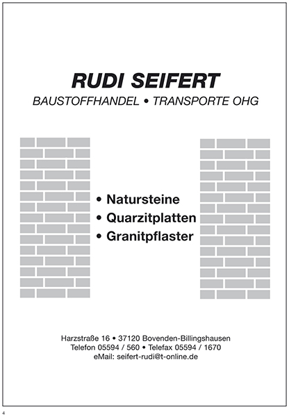 Baustoffe Seifert Billingshausen
